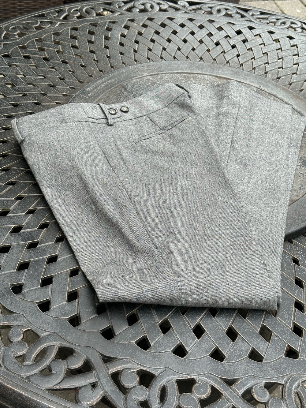 Banana Republic Martin Fit Wool Blend Gray Dress Pants Size 8